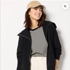 Varley zip up black sweatshirt